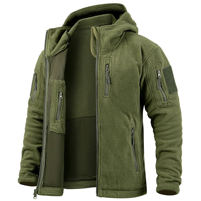 Mens Insulated Waterproof Hoodie Parka Coat Multi Pocket Warm - BritishMode