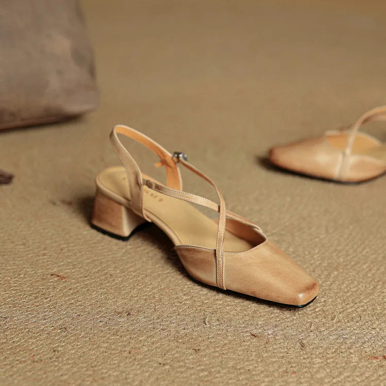 Womens Heels Genuine Leather Classic Fit