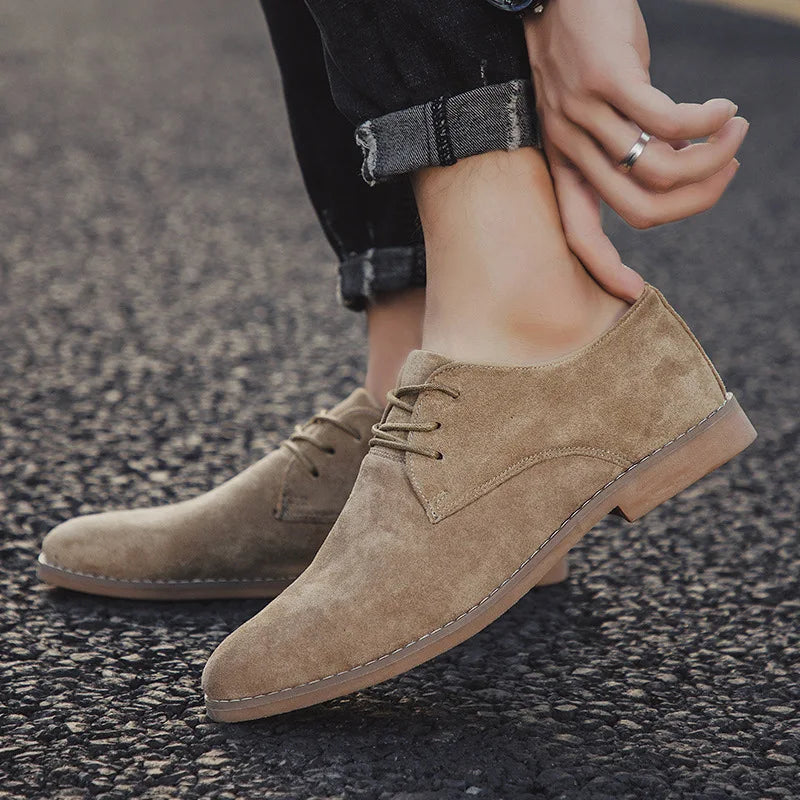 Mens Oxford Shoes Suede Classic Fit