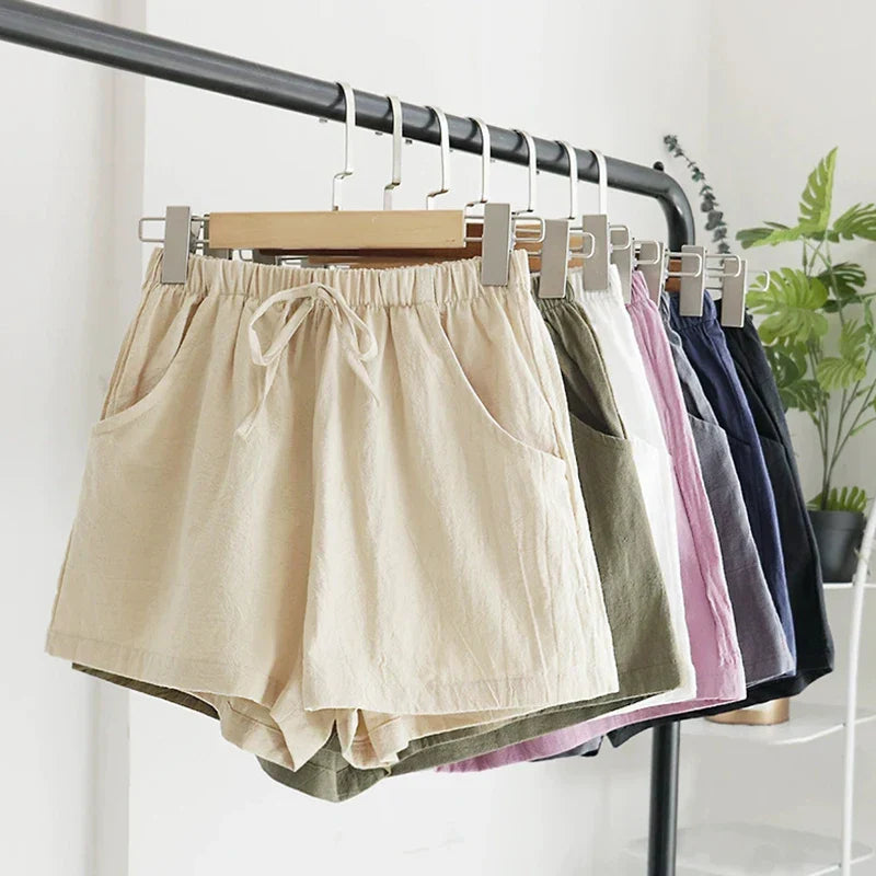 Mens Casual Linen Shorts Comfortable Fit - BritishMode