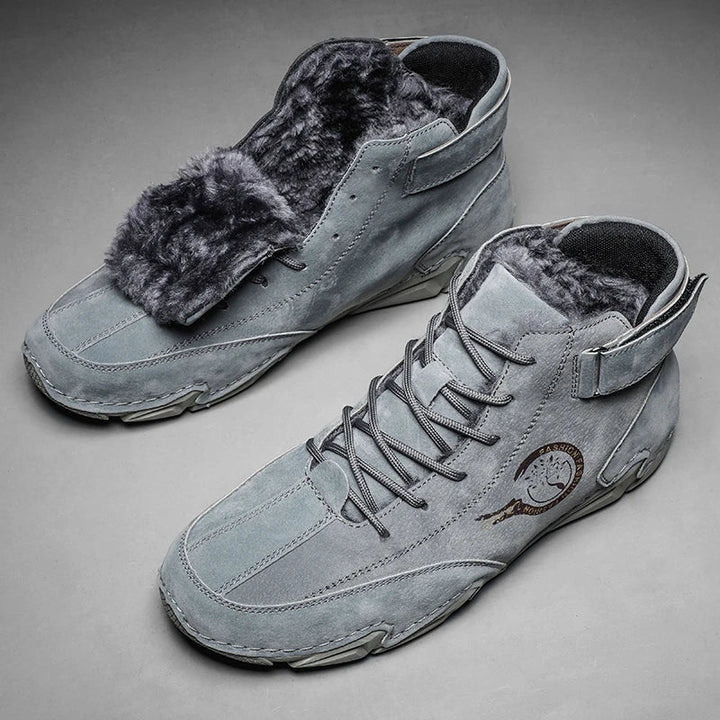 Mens Waterproof Leather Shoes Classic Fit - BritishMode