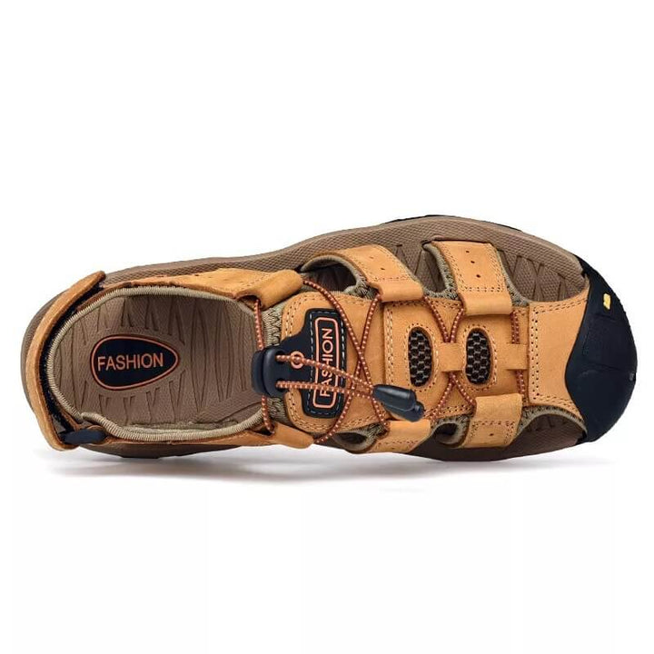 Unisex Orthopaedic Walking Sandal Leather Relaxed Fit