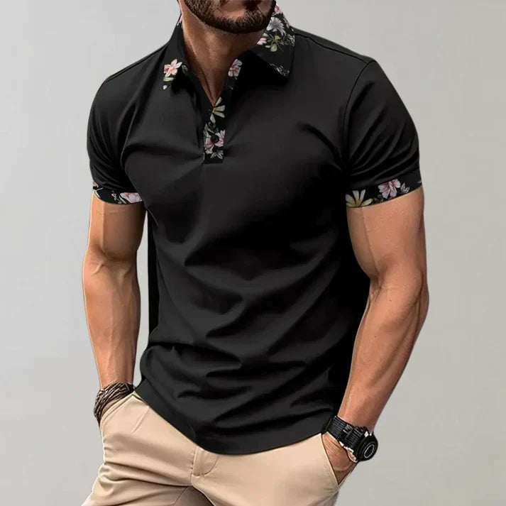 Mens Polo Shirt Cotton Long Sleeve Classic Fit - BritishMode