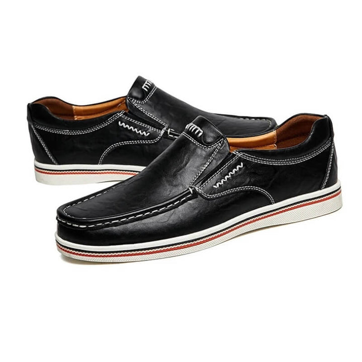 Mens Slip-On Moccasin Leather