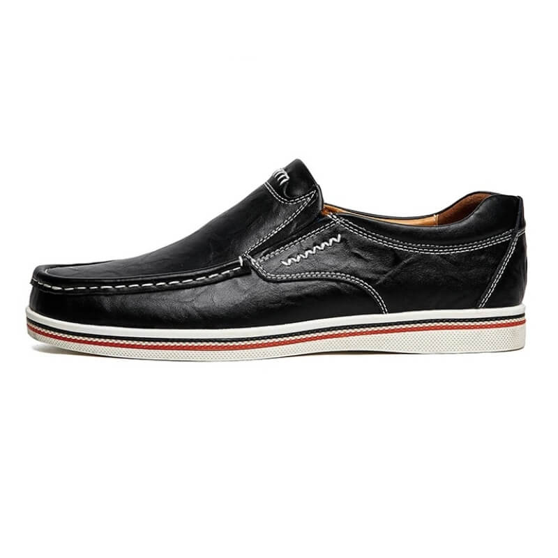 Mens Slip-On Moccasin Leather