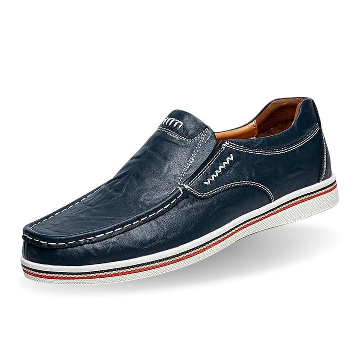 Mens Slip-On Moccasin Leather - BritishMode
