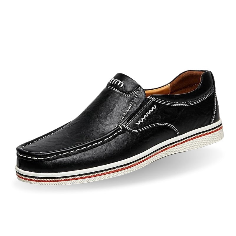 Mens Slip-On Moccasin Leather - BritishMode