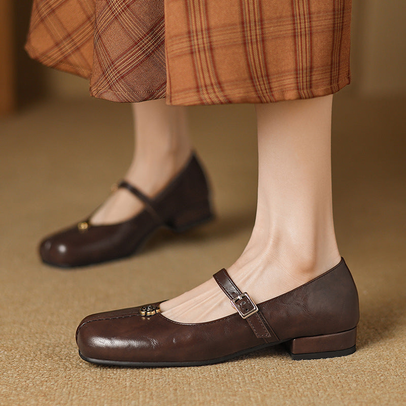 Womens Ballet Flats Spring Strap Design