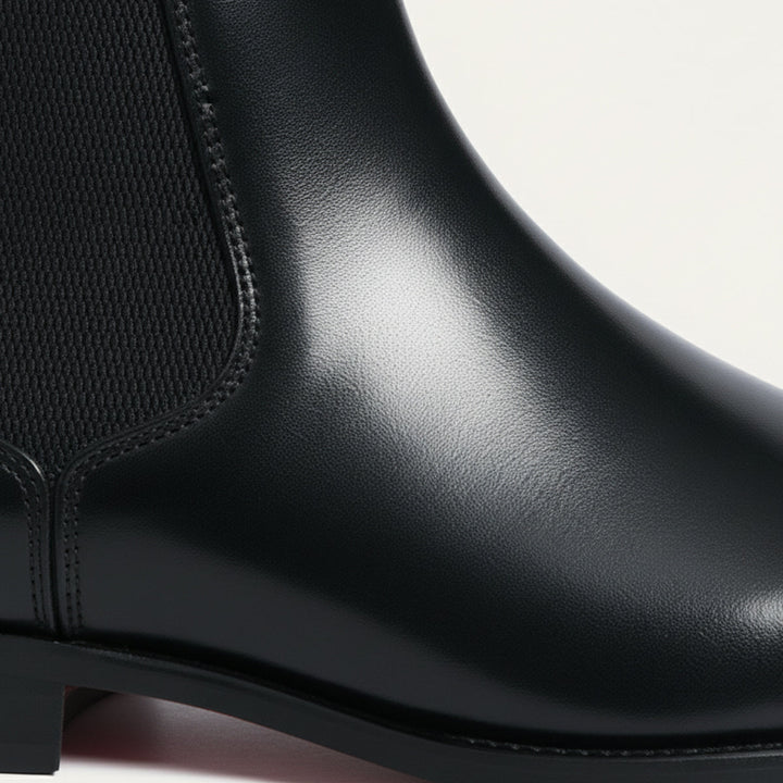 Mens Chelsea Boots Genuine Leather Slip-On