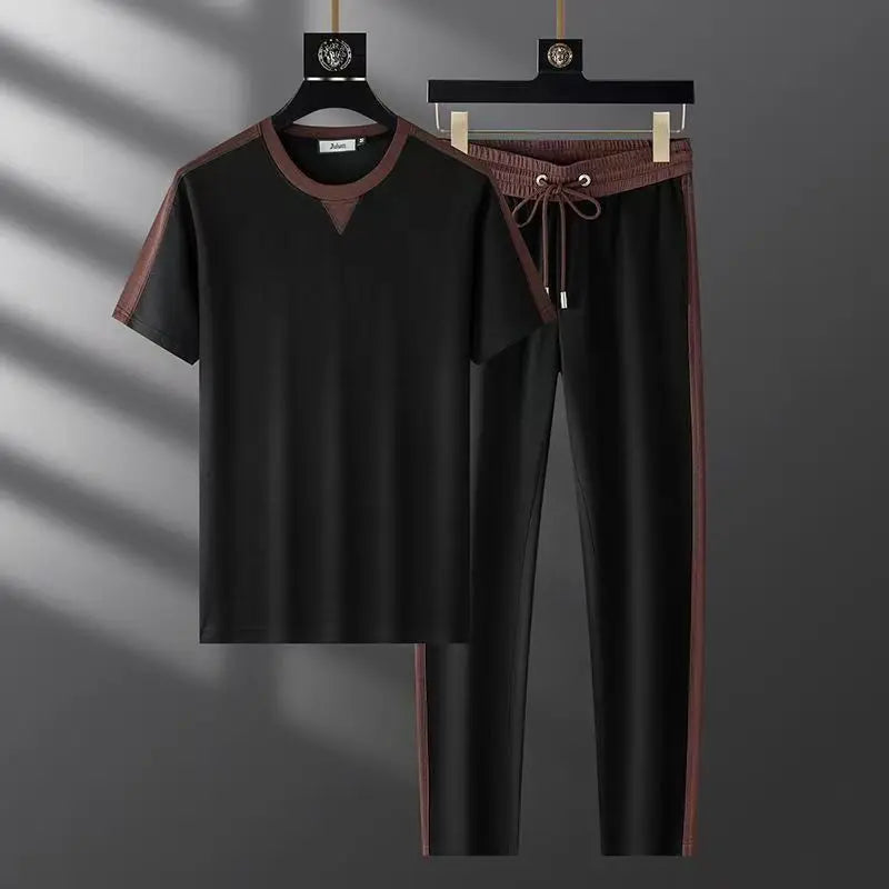 Mens Athletic Wear Set Breathable Lightweight Fit