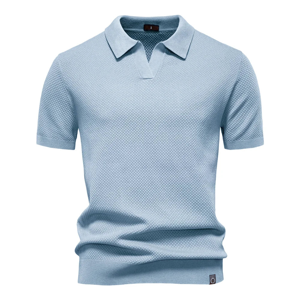 Mens Casual Polo Shirt Lightweight Fit