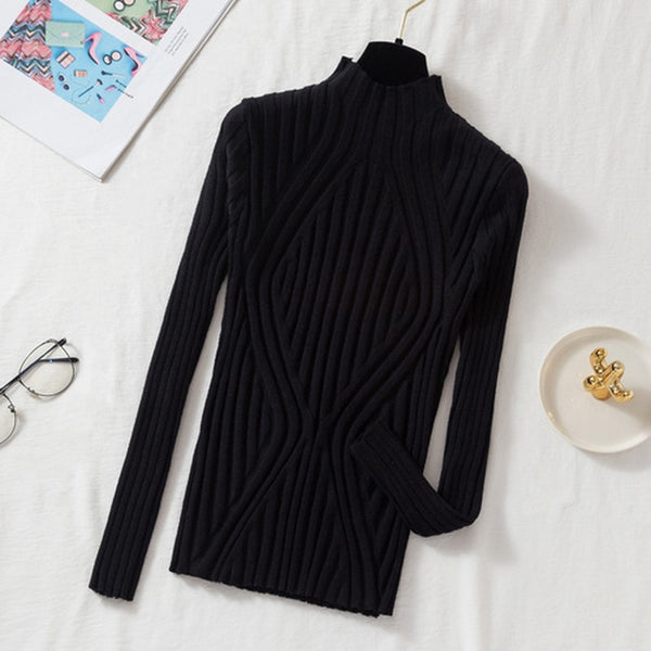 Womens Knit Sweater Cozy Classic Fit