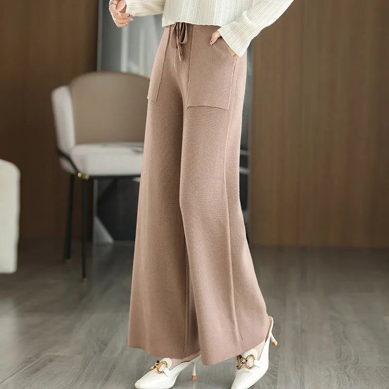 Mens Jogger Pants Wool Comfortable Fit