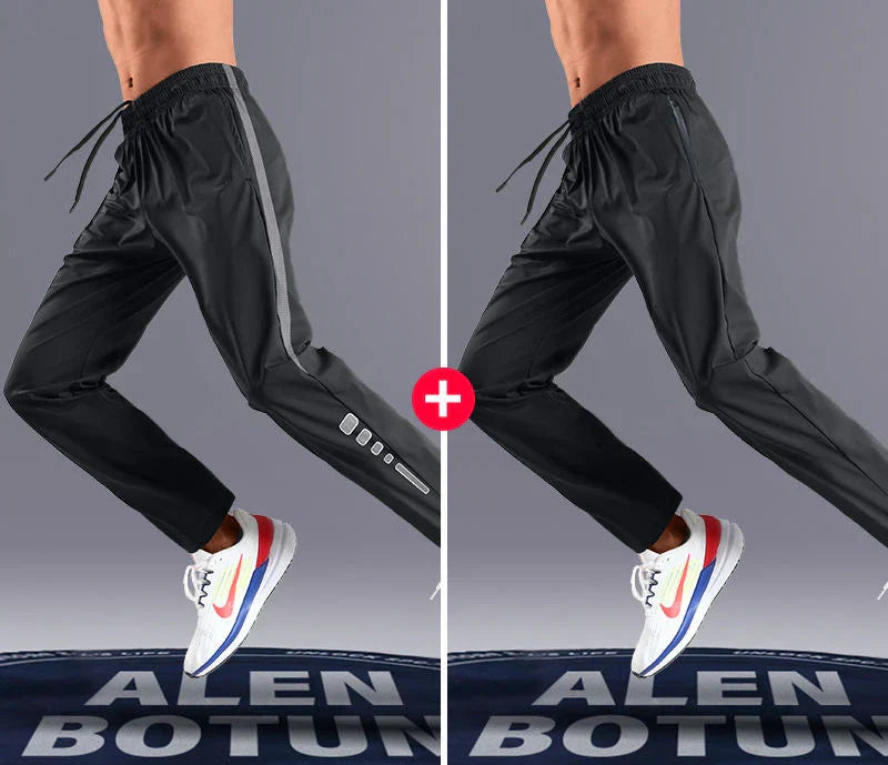 Mens Athletic Dry Fit Pants Breathable Straight Leg