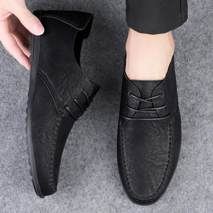 Mens Casual Leather Moccasin Shoes