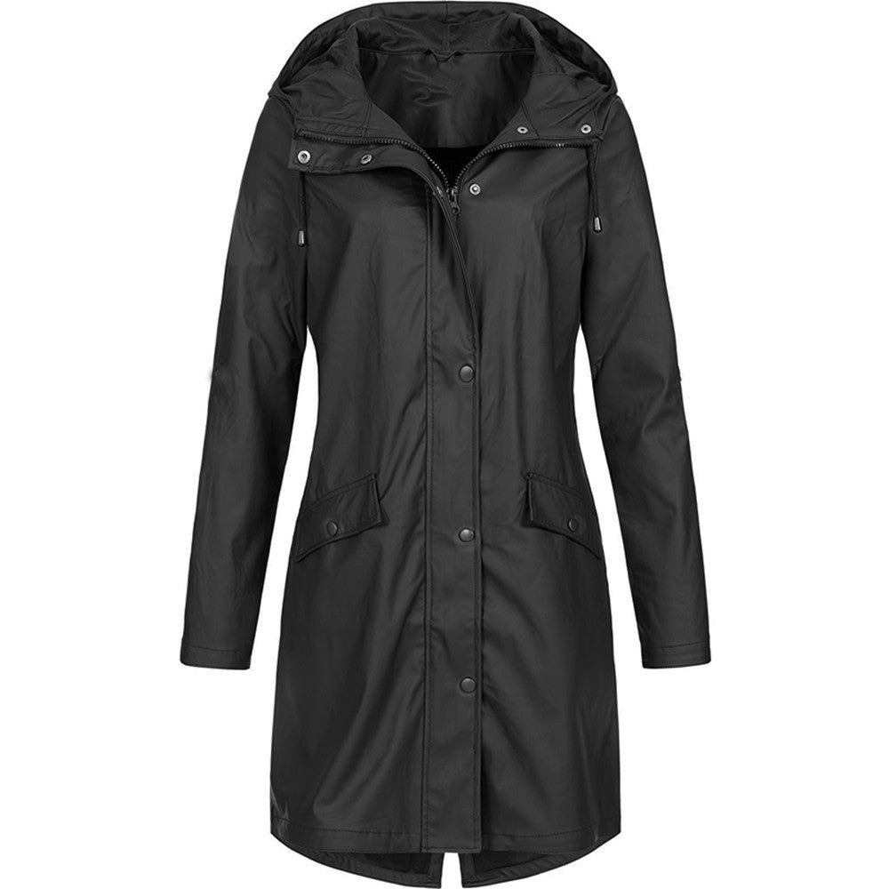 Womens Fleece Hooded Jacket Relaxed Fit