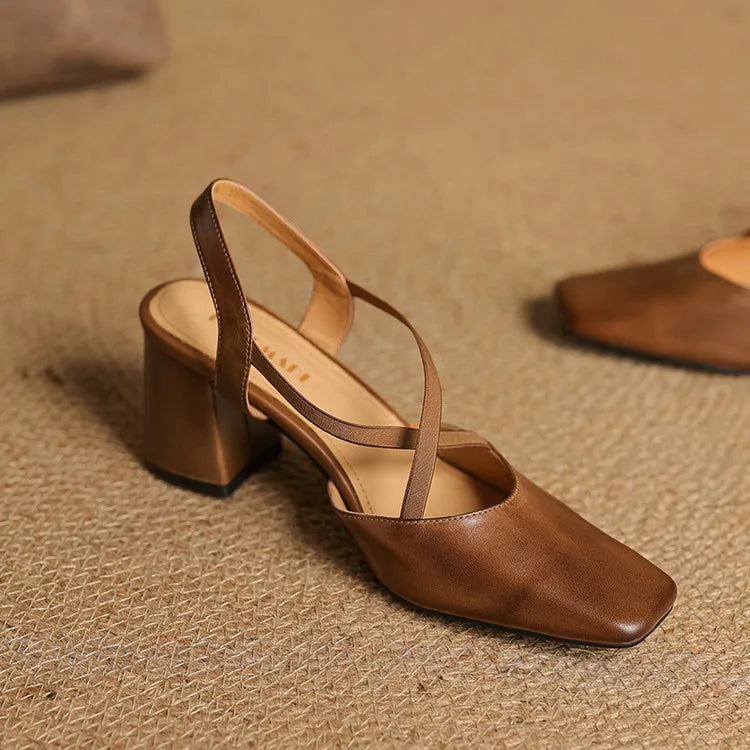 Womens Heels Genuine Leather Classic Fit