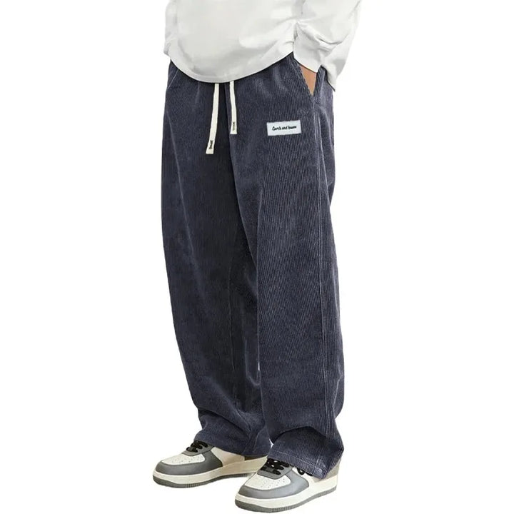 Mens Corduroy Casual Pants Relaxed Fit