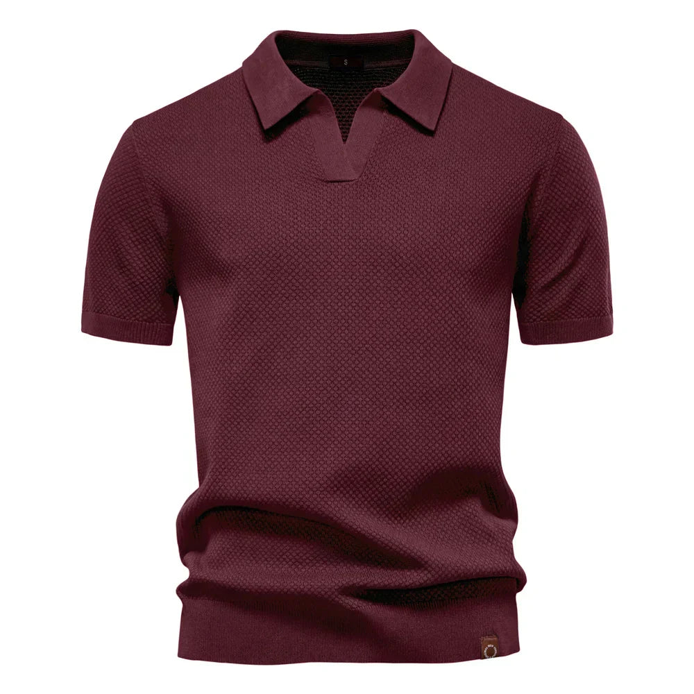 Mens Casual Polo Shirt Lightweight Fit