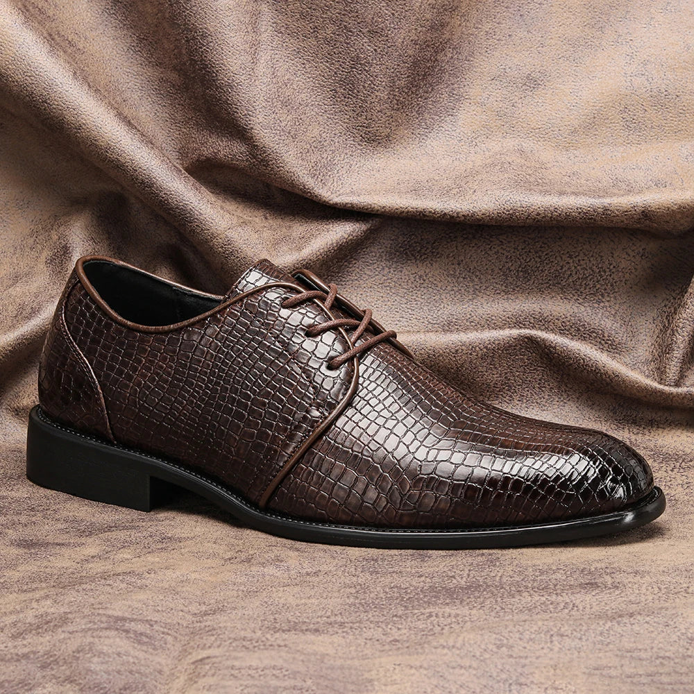 Mens Leather Oxford Dress Shoes