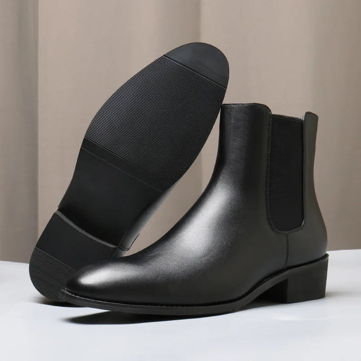 Mens Chelsea Boots Leather Ankle Fit