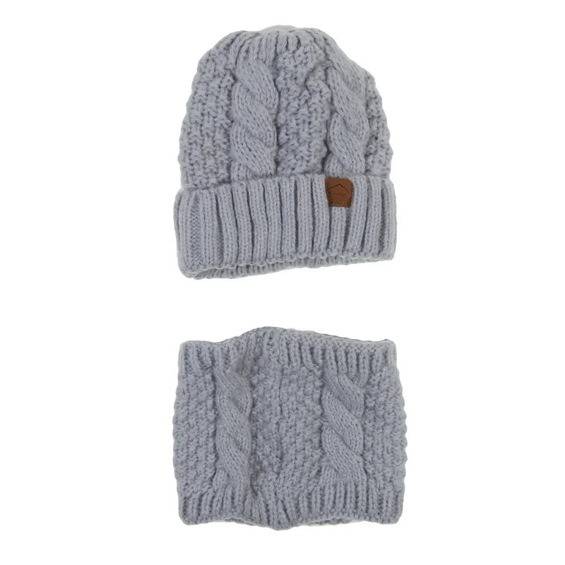 Womens Knit Hat and Scarf Set Warm Soft
