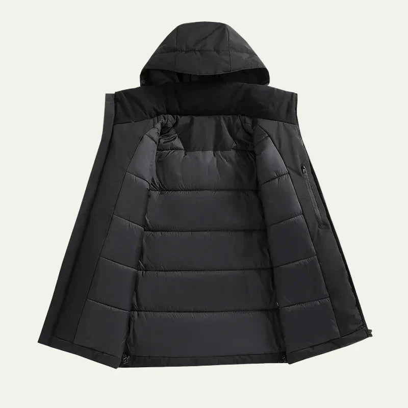 Mens Technical Hooded Jacket Streamlined Fit