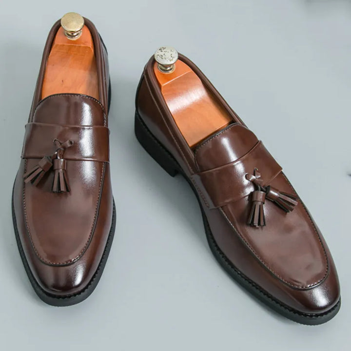 Mens Leather Loafer Slip-On