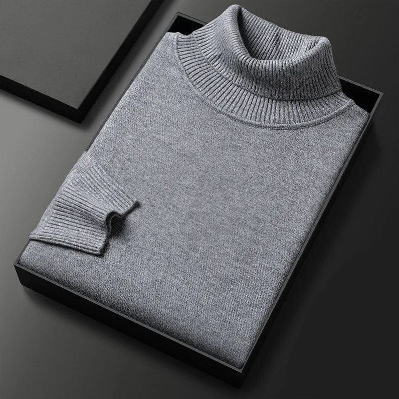 Mens Crew Neck Sweater Warm Knit