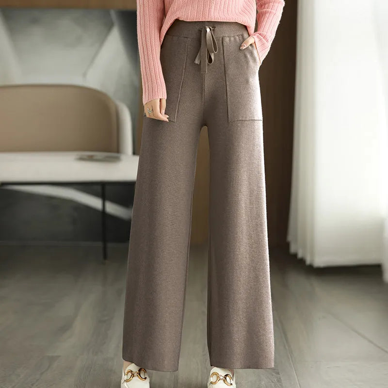 Mens Jogger Pants Wool Comfortable Fit