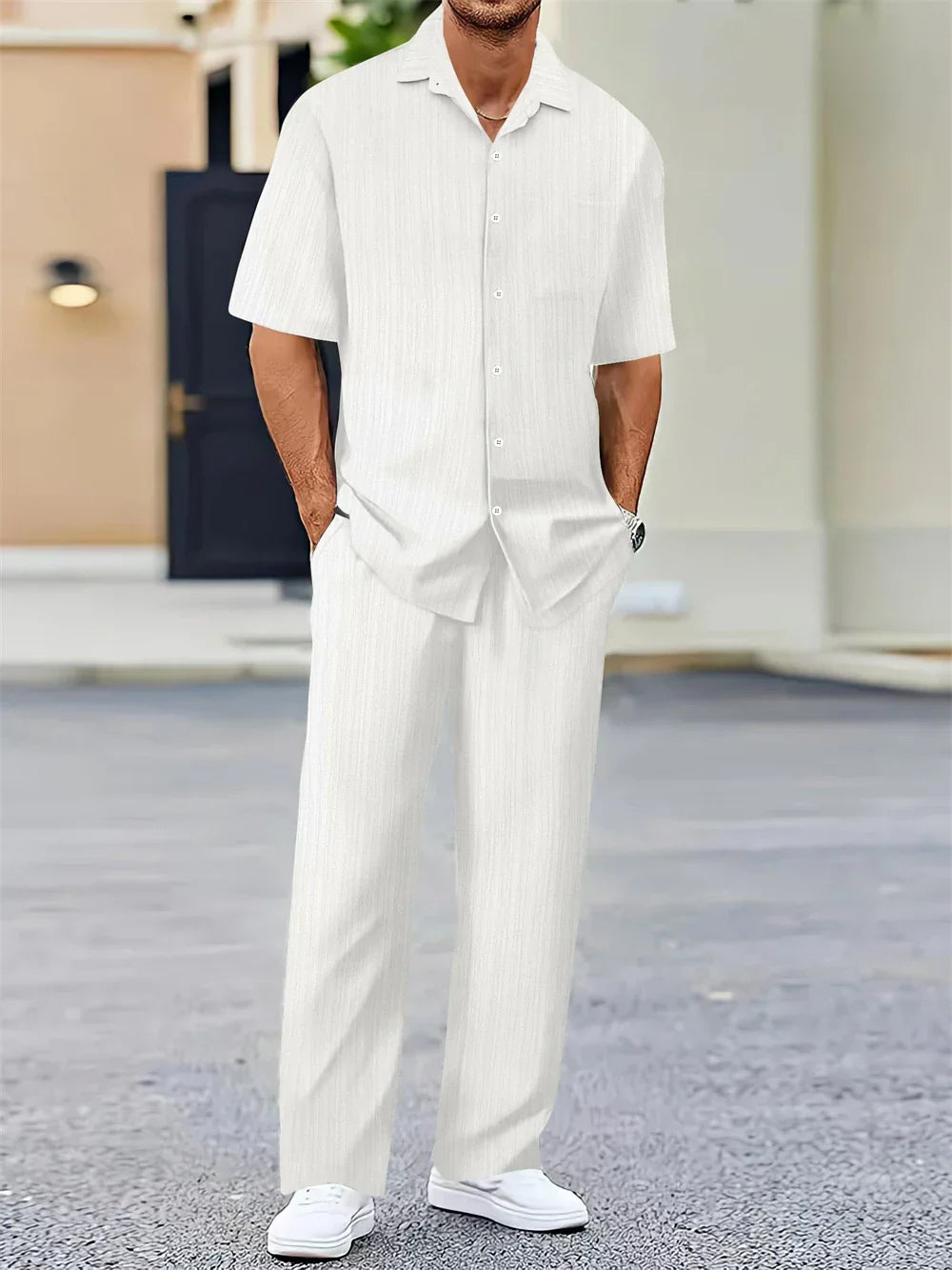 Mens Office Wear Set Lightweight Comfortable Fit