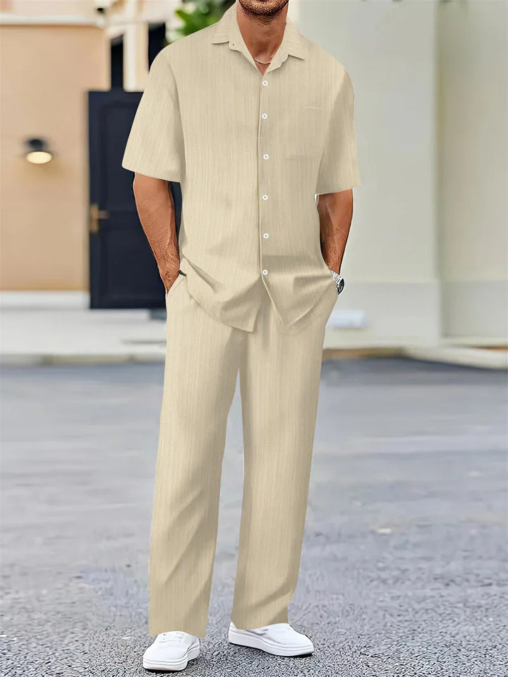 Mens Office Wear Set Lightweight Comfortable Fit
