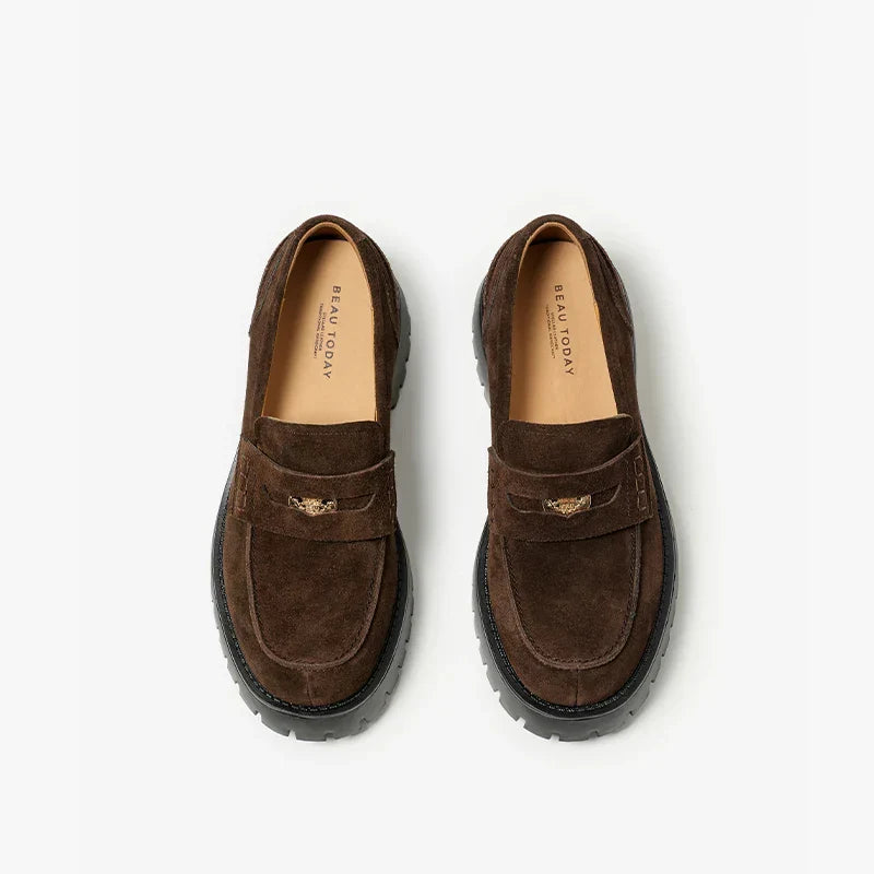 Mens Ankle Moccasin Boots Suede Classic Style - BritishMode