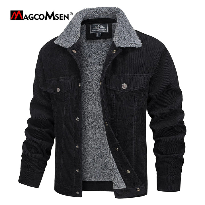 Mens Corduroy Jacket Cotton Rugged Fit - BritishMode