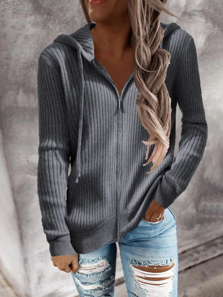 Womens Hoodie Sweatshirt with Zipper Winter Fit