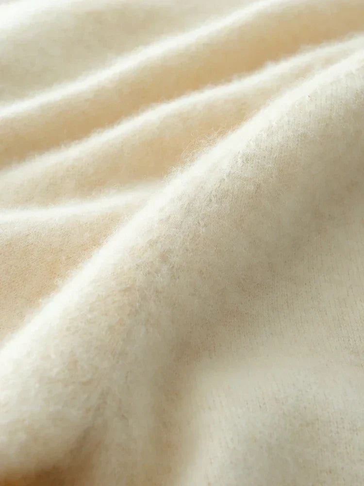 Womens Cashmere Wrap Sweater Soft Knit Crossover Style