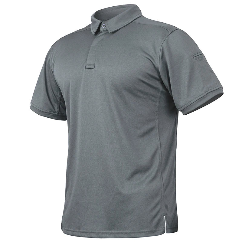 Mens Polo Shirt Breathable Quick Dry Fabric - BritishMode