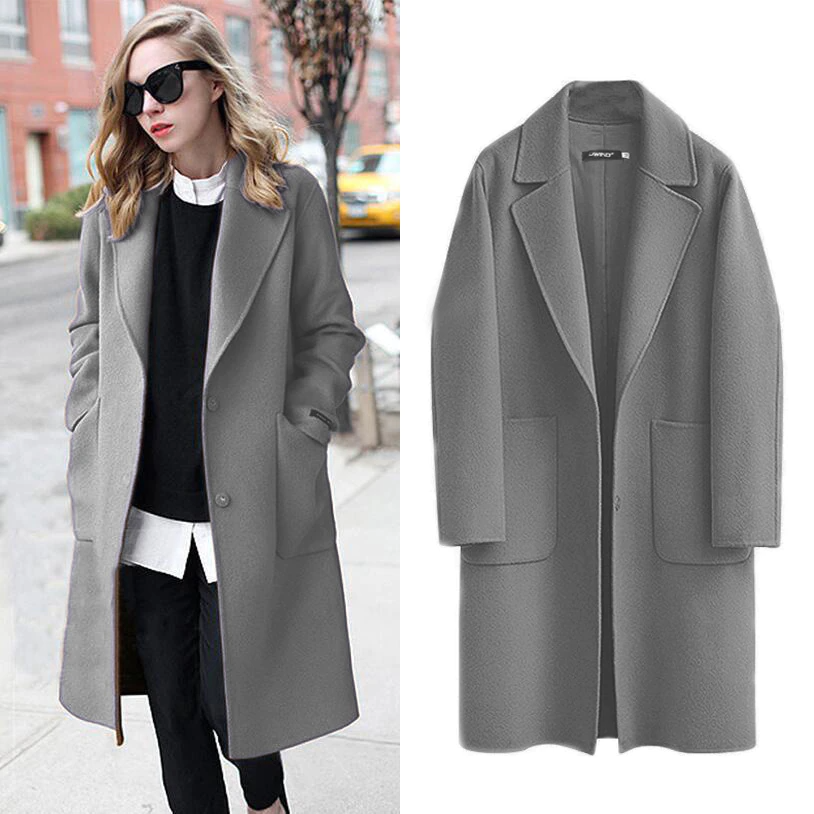Womens Trench Coat Classic Elegant Fit