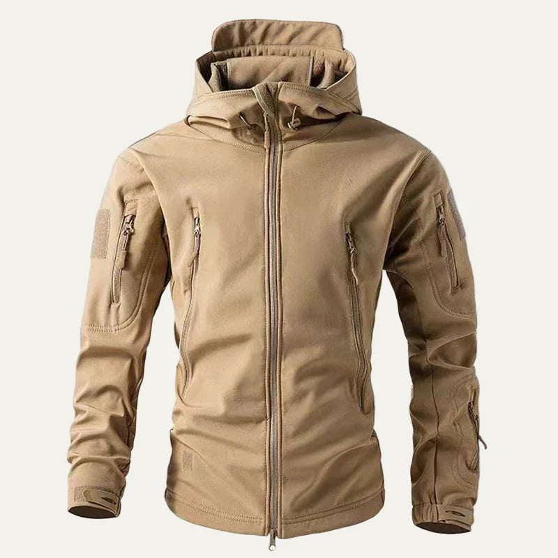 Mens Tactical Softshell Jacket with Hood