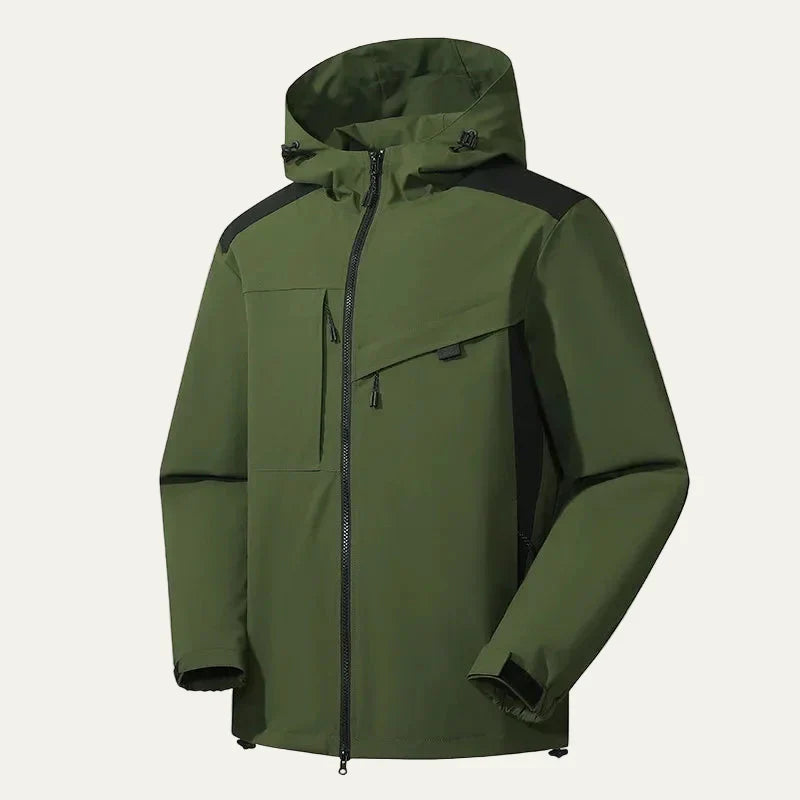 Mens Casual Hooded Jacket Technical Minimalist Style