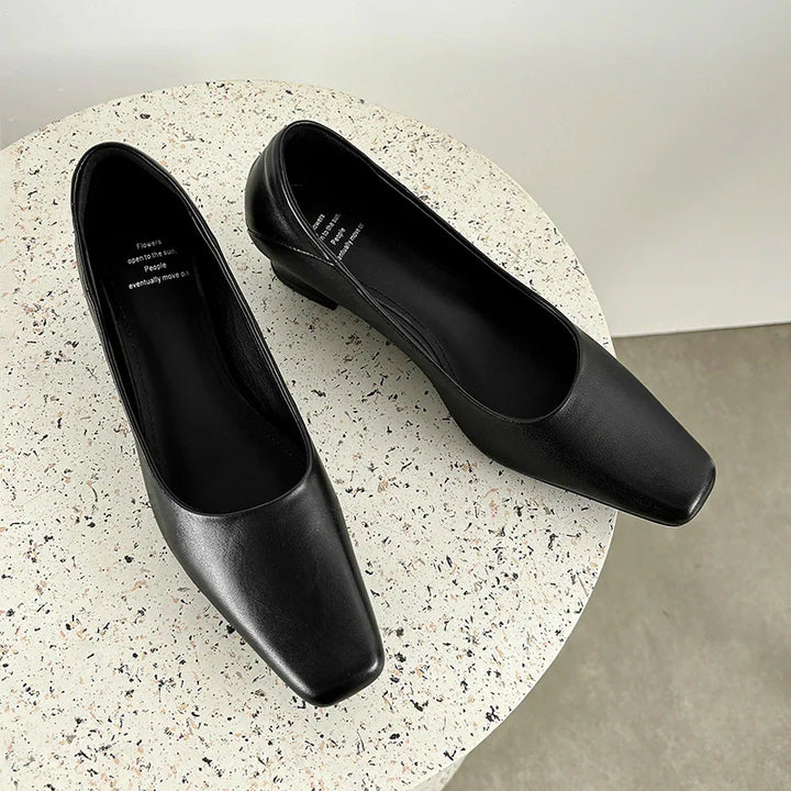 Womens Genuine Leather Pumps Classic Fit