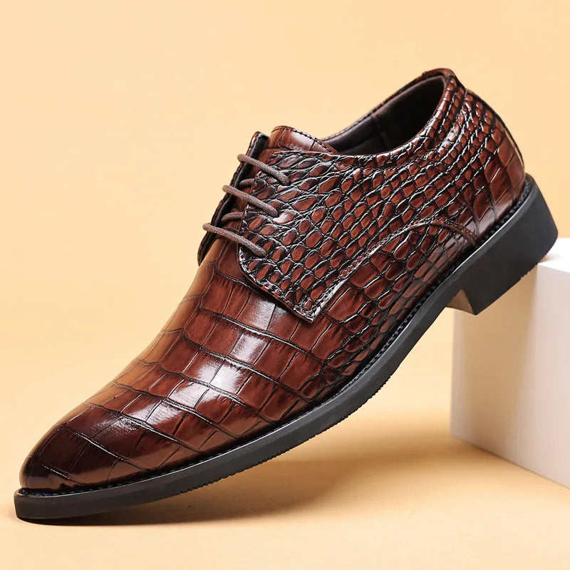 Mens Derby Shoes Leather Classic Fit - BritishMode