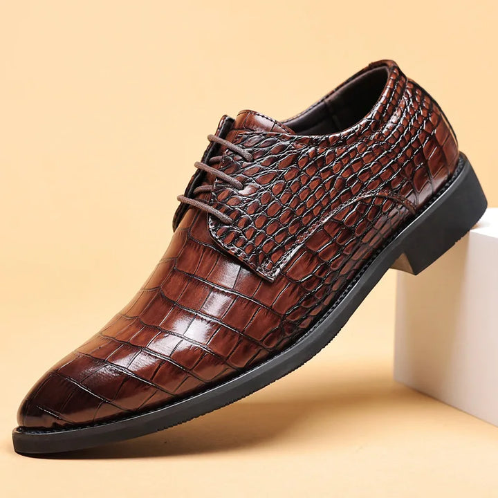 Mens Derby Shoes Leather Classic Fit - BritishMode