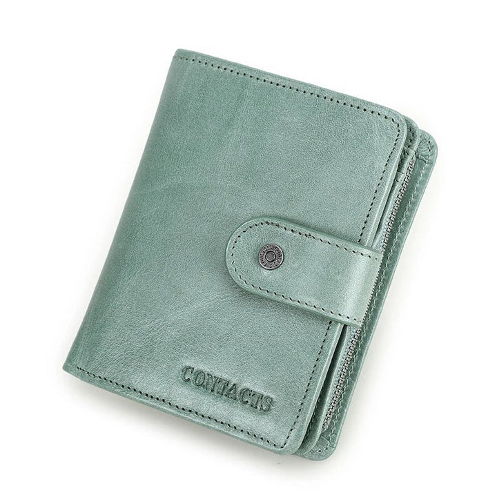 Mens Leather Wallet Bifold Slim Fit