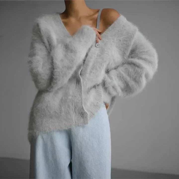 Womens Cardigan Timeless Knit Classic Fit
