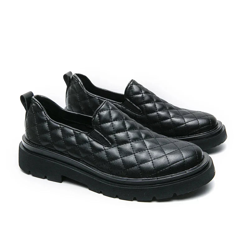 Mens Slip-On Loafers Leather Classic Style - BritishMode