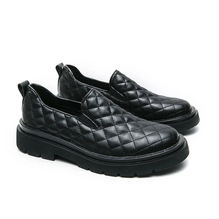 Mens Slip-On Loafers Leather Classic Style - BritishMode