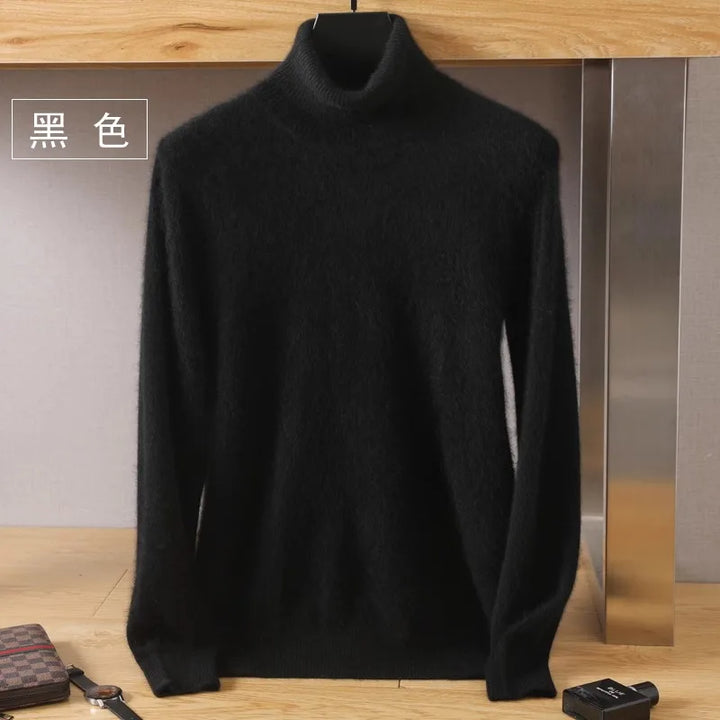 Mens Cashmere Crew Neck Sweater Soft Fit