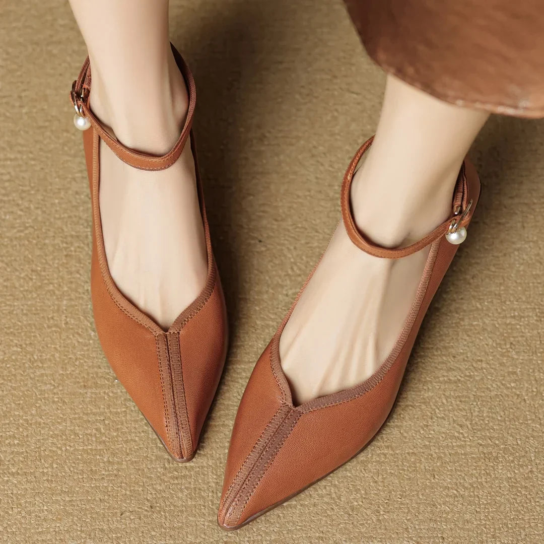Womens Heels Genuine Leather Classic Fit