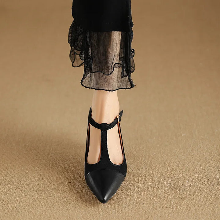 Womens Leather Heels Classic Fit